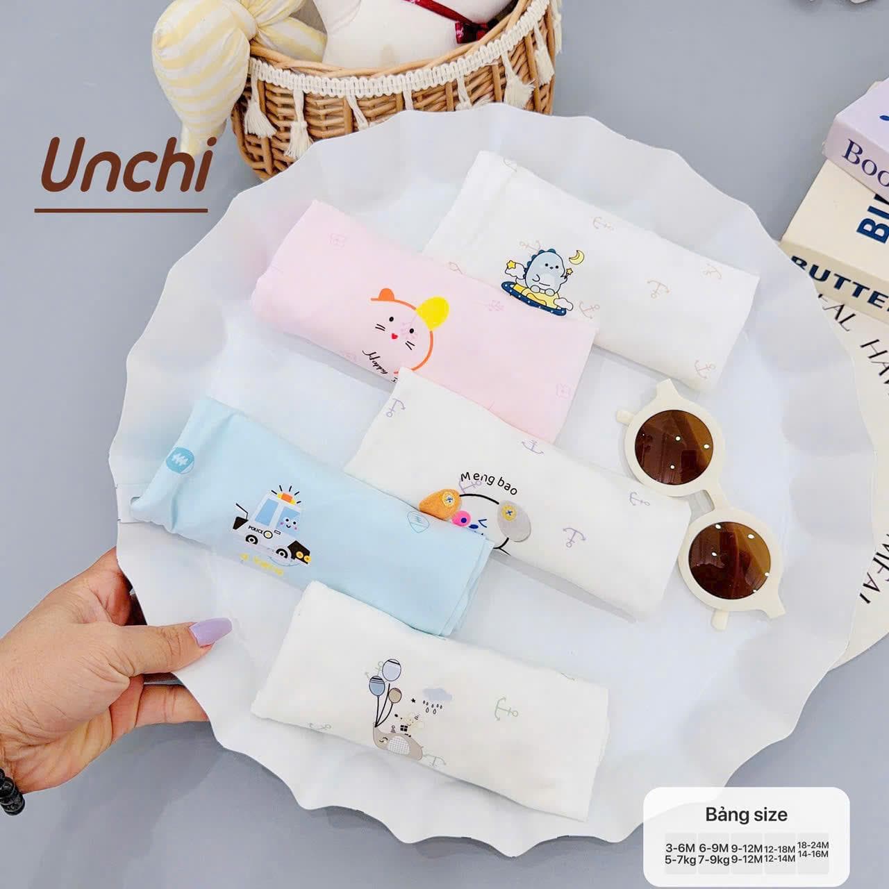Combo 3 Quần Cộc Sơ Sinh Unchi Vải Pettit Mềm Mỏng Mát Cho Bé - ảnh 9