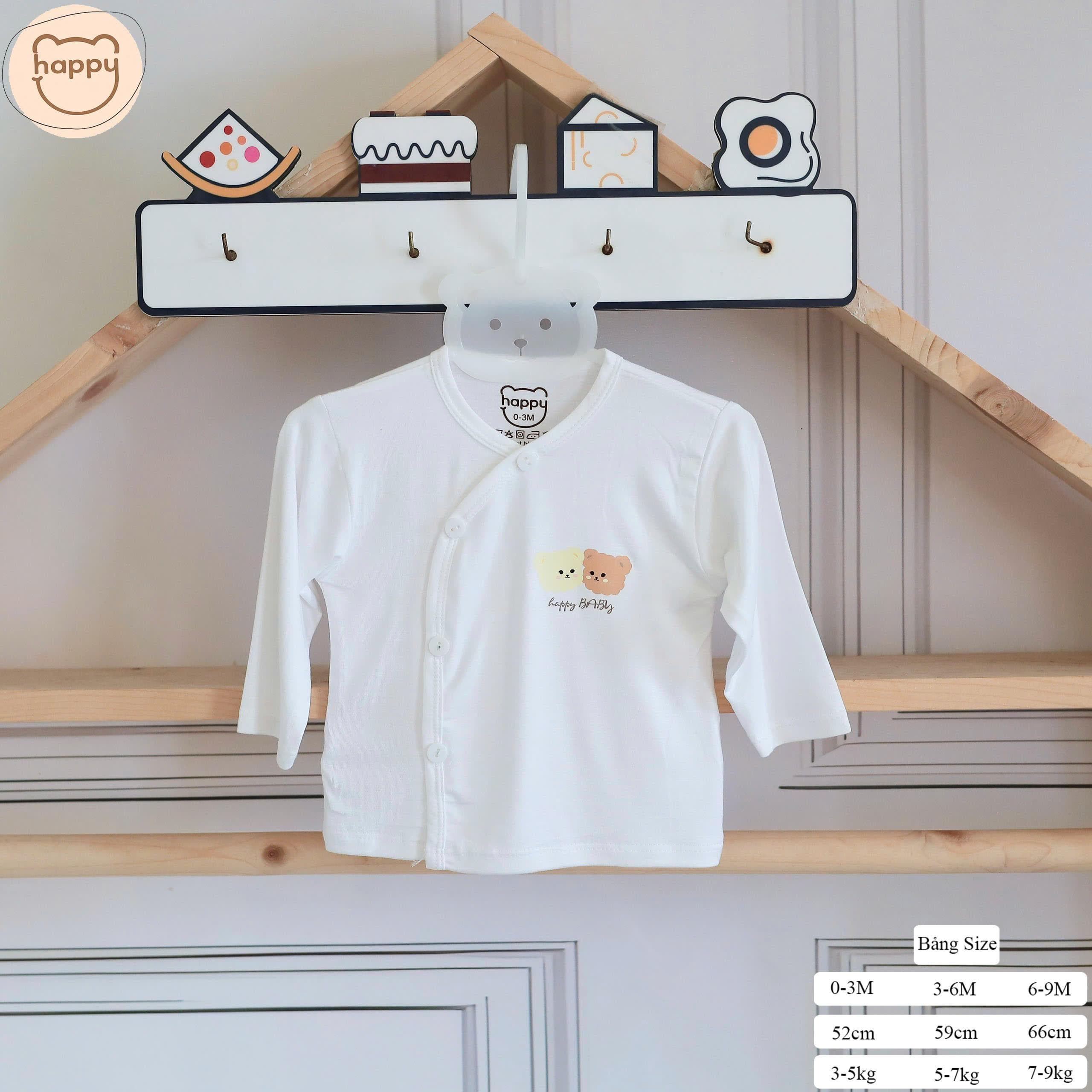 Combo 3-5 Áo Rời Dài Tay Mềm Mại Co Dãn 4 Chiều Thân Thiện Với Làn Ra Bé - ảnh 8