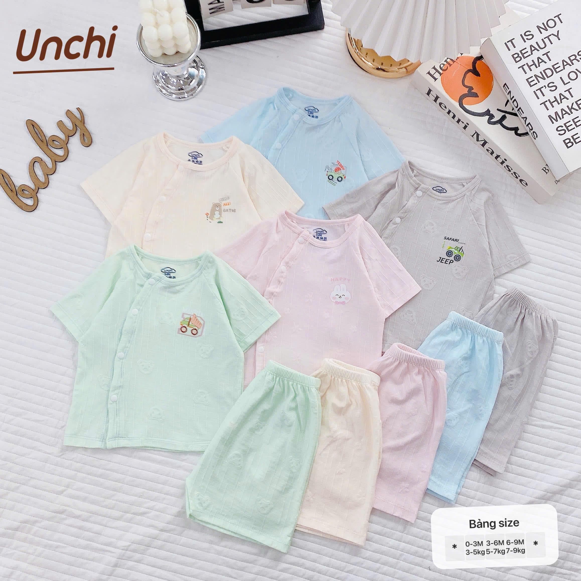 Bộ Cộc Tay Thông Hơi Unchi chất liệu pettit