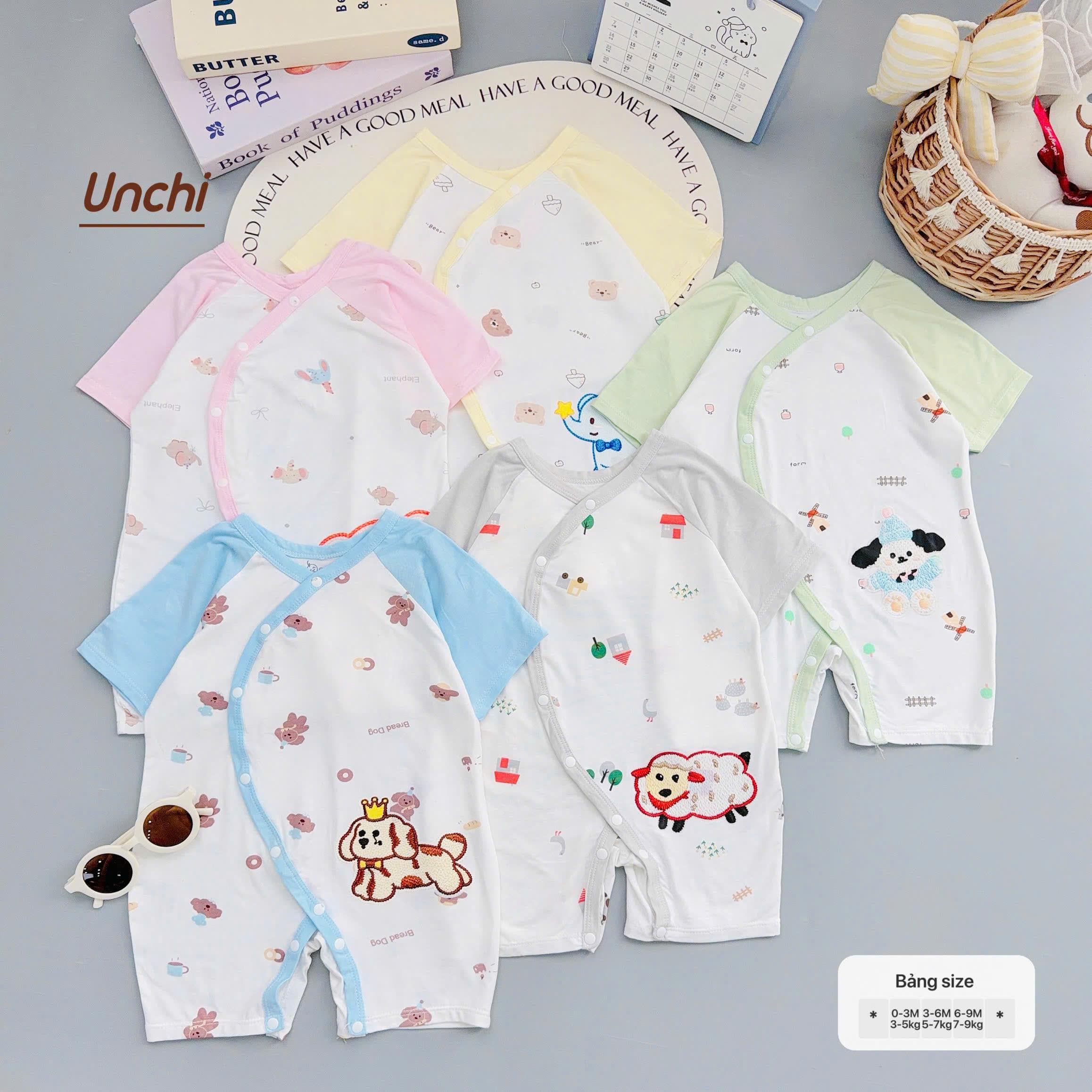 BODY Đùi Liền Thân Unchi Chất Pettit Hoạ Tiết Xinh