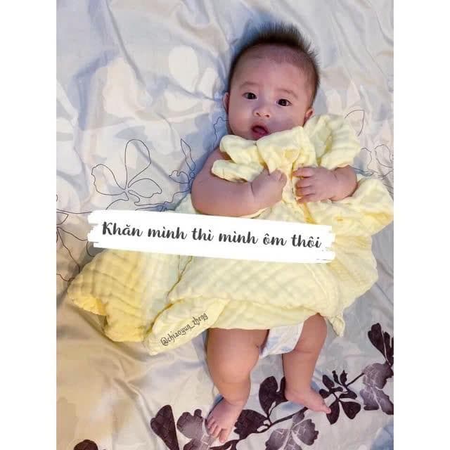 Khăn Tắm Xô Nhăn 6 Lớp ( Không Hoạ Tiết ) - ảnh 6